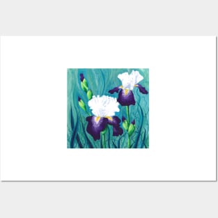 Starlight Irises Posters and Art